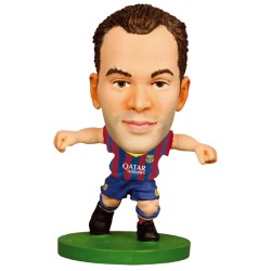Figurine Soccerstarz Barcelona Andres Iniesta Home Kit (2017 Version)
