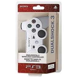 Sony Dualshock 3 Controller White Grade A Refurbished In Black Poly Bag