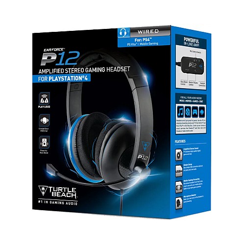 Joc Turtle Beach Ear Force P12 Amplified Stereo Gaming Headset For Playstation 4