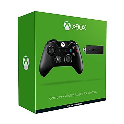 Controller Wireless + Adapter Black Xbox One