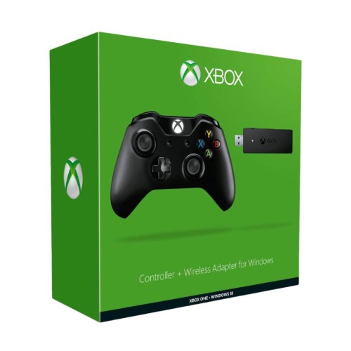 Controller Wireless + Adapter Black Xbox One
