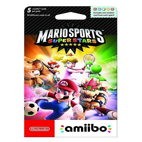 Mario Sports Superstars Amiibo Cards Pack Of 5
