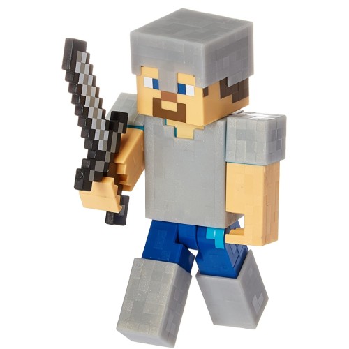 Minecraft Iron Armor Steve 12cm