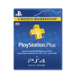 Playstation Plus 90 Day Subscription Card For