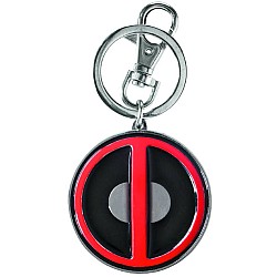 Toy Marvel Deadpool Coloured Pewter Logo Key Ring