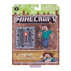 Minecraft Action Figure - Steve With Minecraft