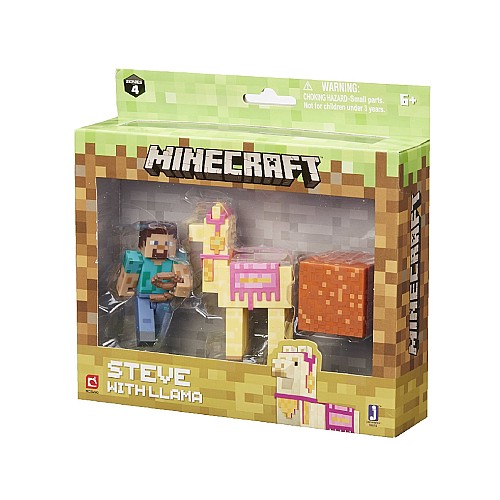 Set Figurine Minecraft Steve With Llama (16602)