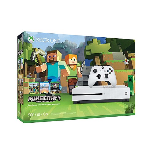 Consola Xbox One Microsoft Slim 500gb With Minecraft - White