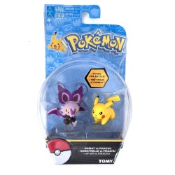 Pokemon - Action Pose Figures (noibat Vs Pikachu)