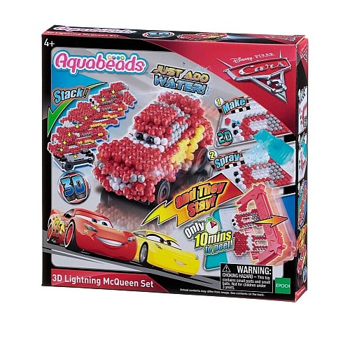 Set Aquabeads Cars 3 3d Lightning Mcqueen