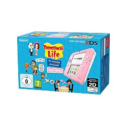 New Nintendo 2ds Console - Pink & White With Tomodachi Life Pre-installed 3ds