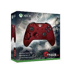 Microsoft Official Xbox One Wireless Controller - Gears Of War 4 Crimson Omen - Red/grey