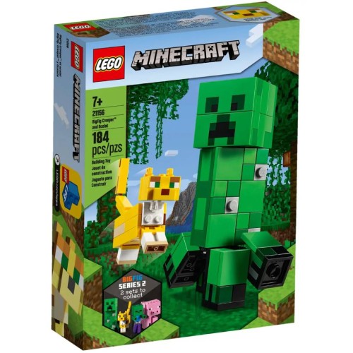 Lego Minecraft: Bigfig Creeper And Ocelot