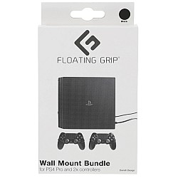 Suport Perete Black Floating Grip Bundle Playstation 4 Pro & Controllere
