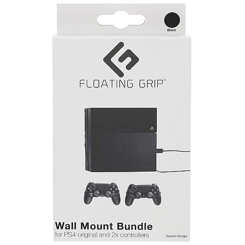Suport Perete Black Floating Grip Bundle Playstation 4 & Controllere