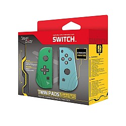 Twin Controllere Wireless Steelplay - Twin Pad - Verde & albastru