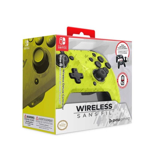 Controller pdp face Off Wireless Camo Yellow
