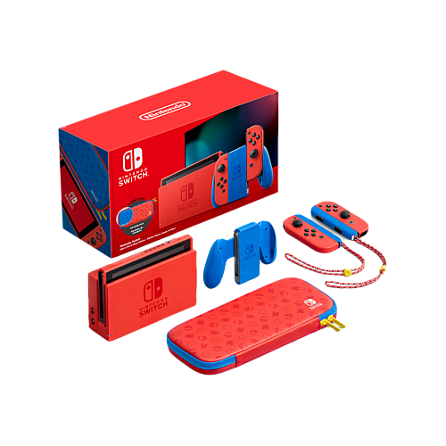 Console 1.1 Mario Red/blue Special Edition + Pochette