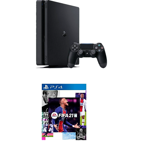 Console 500gb Chassis Slim Black + Fifa 21