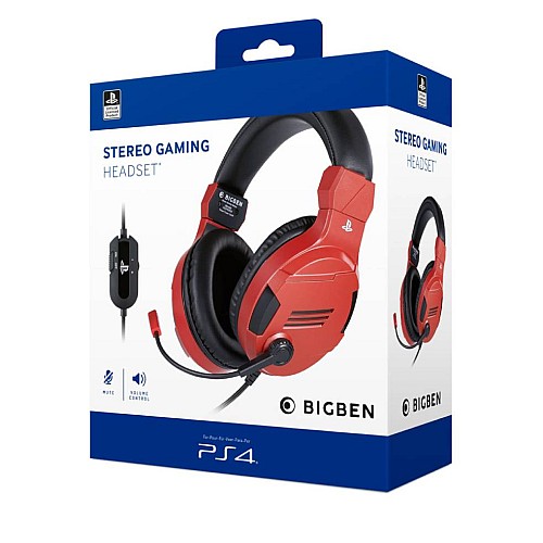 Headphones Nacon Stereo Gaming V3 Red