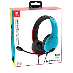 Pdp Lvl40 Wired Headset: Blue & Red
