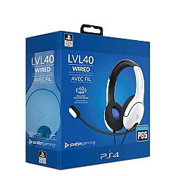 Headset pdp Lvl40 Stereo White