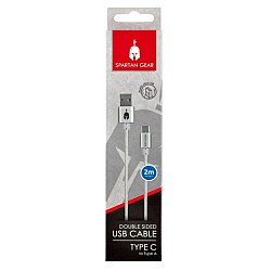 Spartan Gear Cable Usb Cu Doua Fete Alb Playstation 5 / Xbox X/s