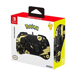 Controller Hori Horipad Mini Pokemon Pikachu Black & Gold