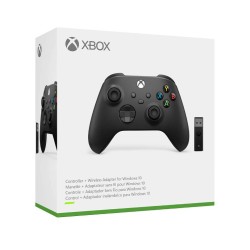 Microsoft Controller Black + Adapter Wireless W10 Xbox Series X/s