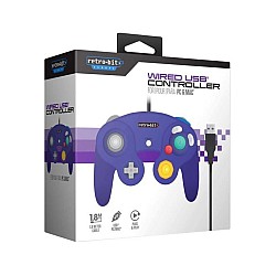 Wired Gamecube Controller Purple + Usb