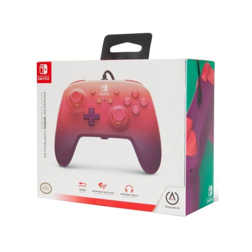 Powera Enh Wired Controller: Fuchsia Fantasy