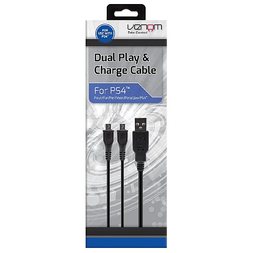 Venom Cable Dublu Incarcare Si Redare Playstation 4