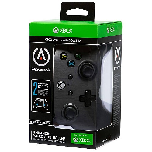 Powera Controller Cu Cable Enhanced Brushed Gunmetal