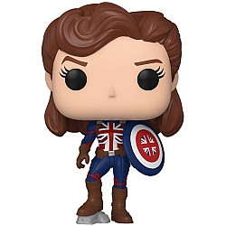 Figures Funko Pop! Marvel What If...? - Captain Carter Bobble-head Vinyl