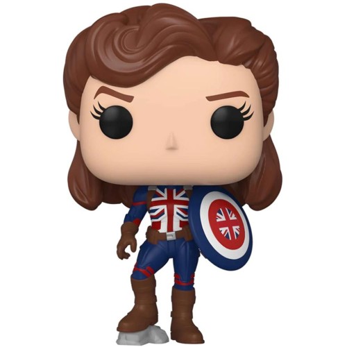 Figures Funko Pop! Marvel What If...? - Captain Carter Bobble-head Vinyl