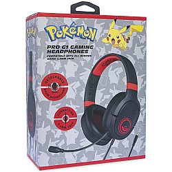 Headphones Otl Pokemon Poké Ball Red And Black Pro G1 Black/rosu