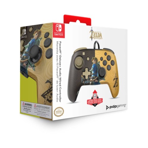 Pdp Controller Wired Faceoff Deluxe Audio Zelda