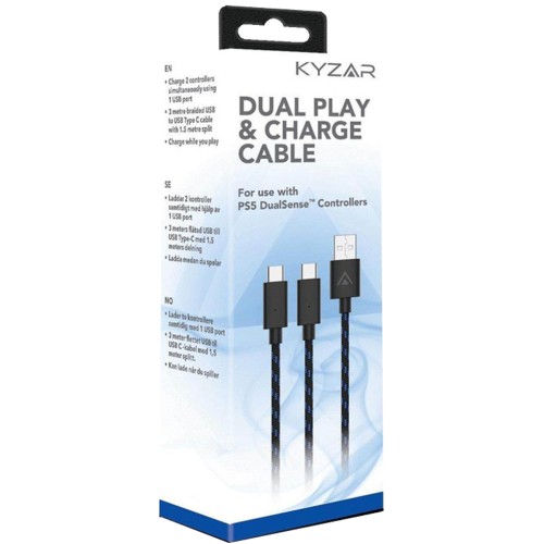 Kyzar Cable De Redare și încărcare - Ps5