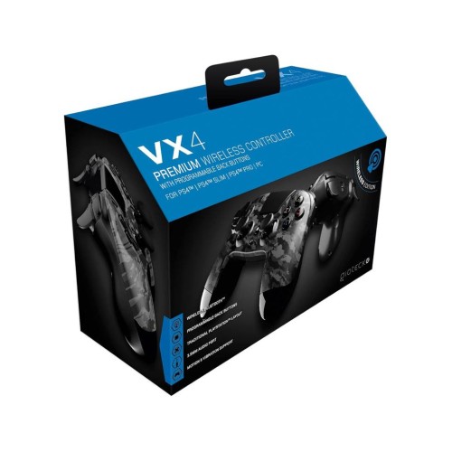 Controller Wireless Gioteck Vx-4 Premium Bt Gri/camuflaj For Ps4