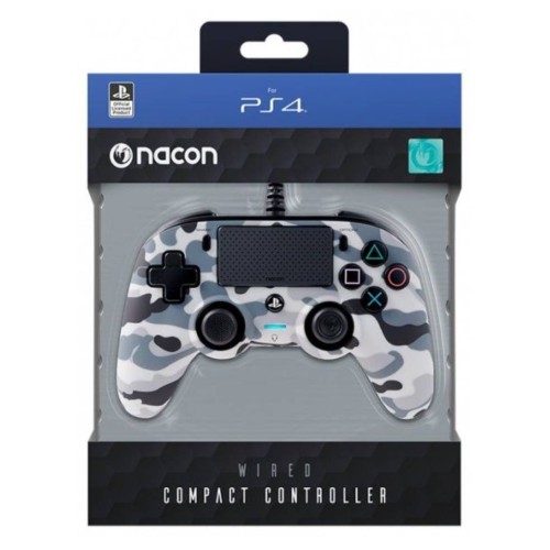 Nacon Controller Cu Fir Compact Gri-camuflaj For Ps4