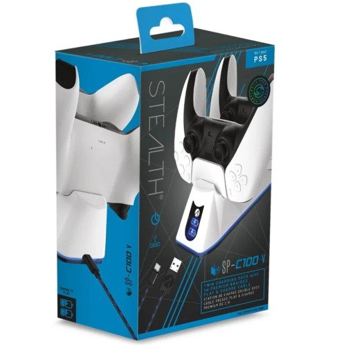 Abp Statie Dubla De Incarcare Usb Alb - Ps5