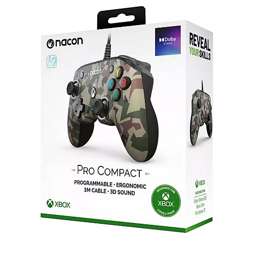 Nacon Pro Compact Controller Verde Camuflaj - Xbox Series X
