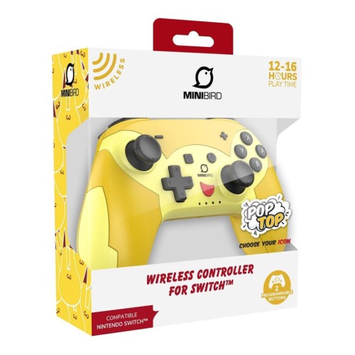 Controller Minibird Wireless Pop Top Pika For Nintendo Switch