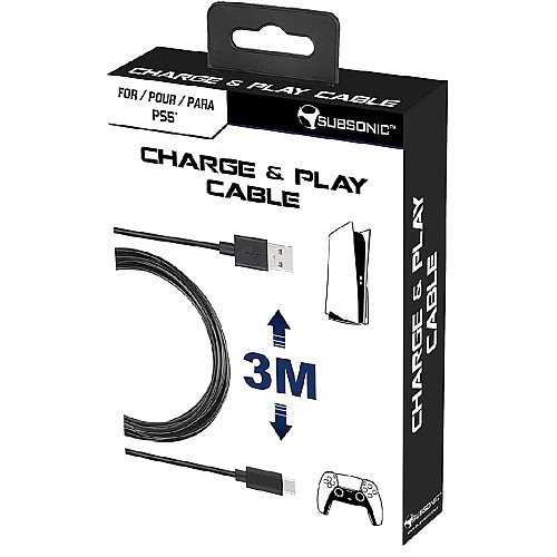 Cable Subsonic Incarca Si Joaca (3m) - Ps5