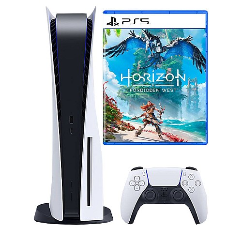 Consola 825gb Standard Ed. Alb + Horizon Forbidden West Eu Playstation 5