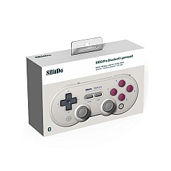 Controller Fara Fir Retro 8bitdo Sn30 Pro Alb Pc