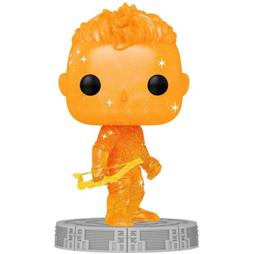 Funko Pop! Art Series: The Infinity Saga - Hawkeye (orange) (with Plastic Case)