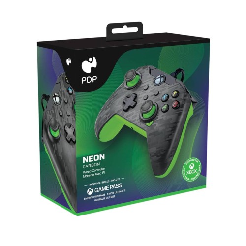 Controller Cu Fir Pdp Carbon Verde Neon Xbox Series X