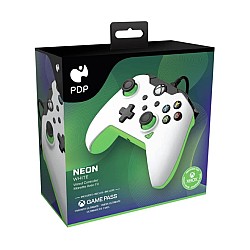 Controller Cu Fir Pdp Alb/verde Neon Xbox Series X
