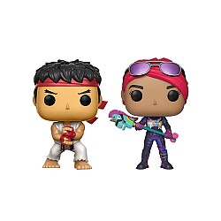 Funko Pop! 2-pack Games: Fortnite - Ryu And Brite Bomber Vinyl Figures